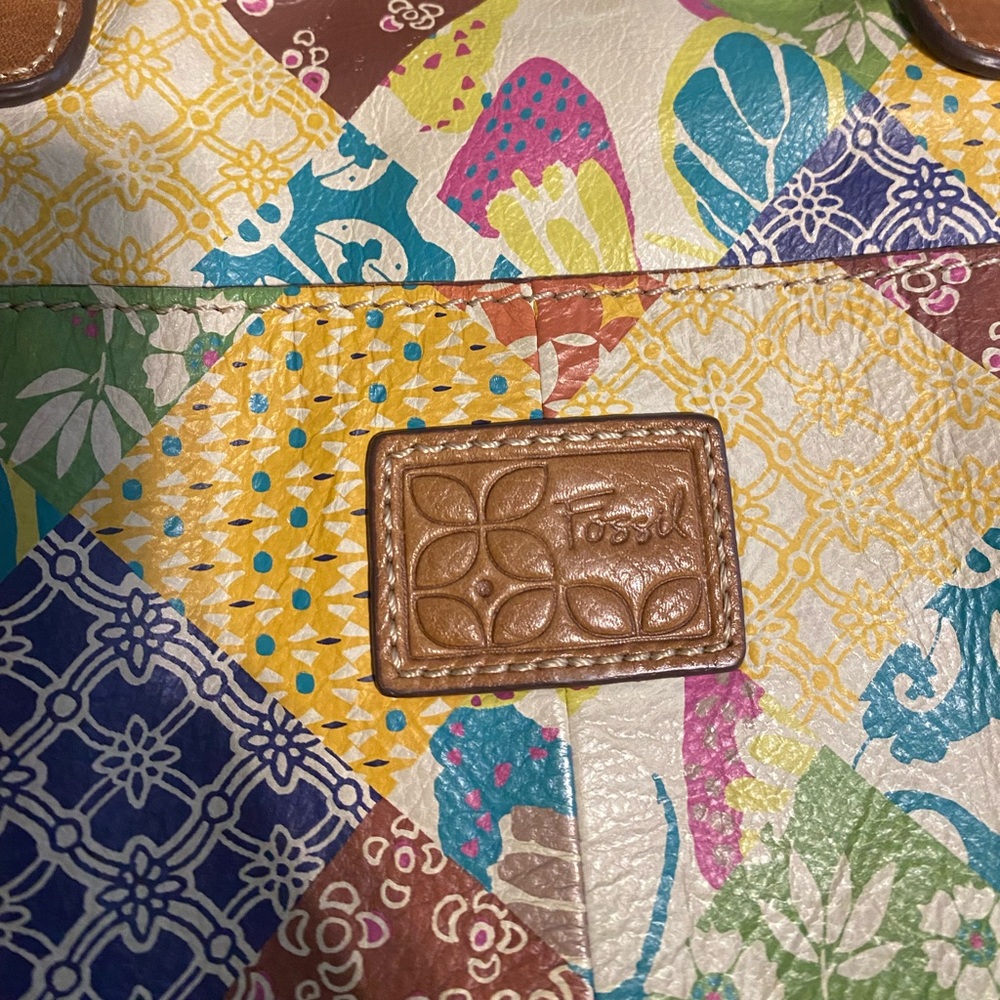 Fossil Multicolor Patchwork Crossbody Bag - image 3